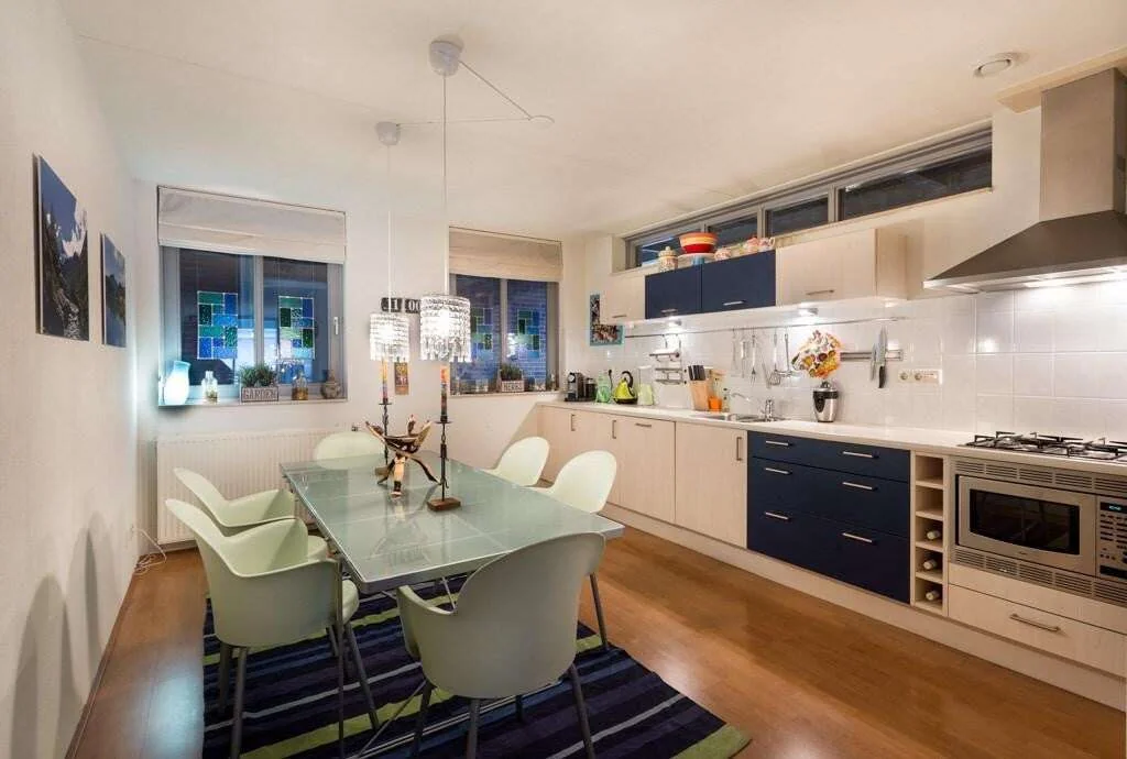 geblurde versie van de foto als achtergrond