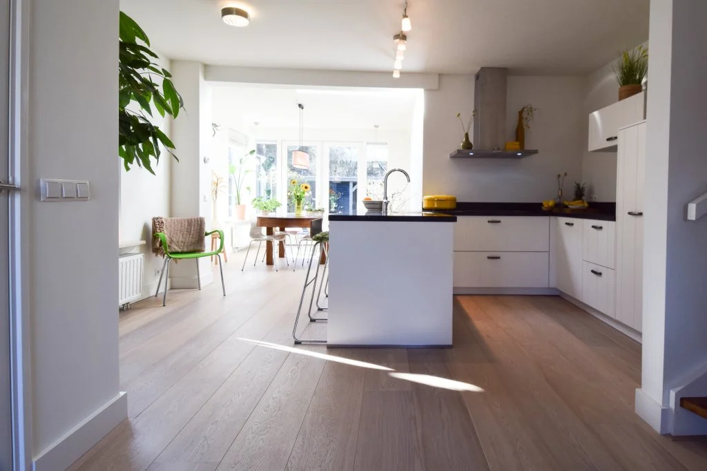 geblurde versie van de foto als achtergrond