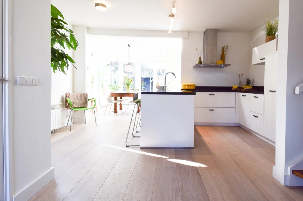 geblurde versie van de foto als achtergrond