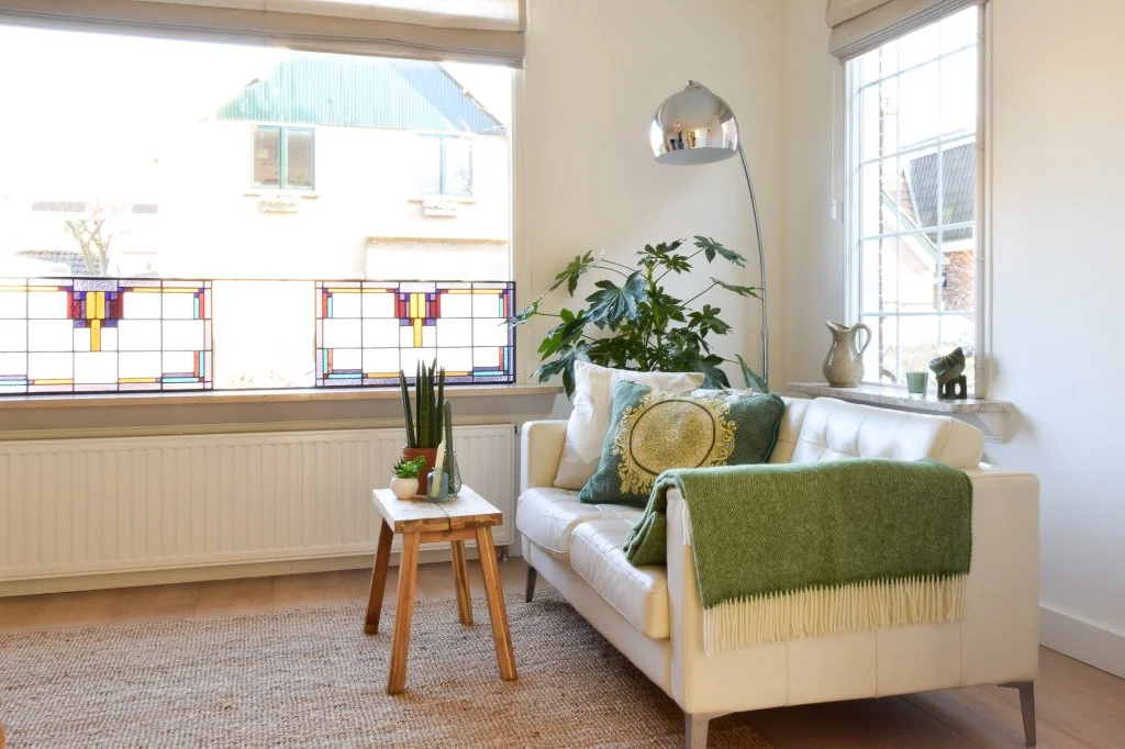 geblurde versie van de foto als achtergrond