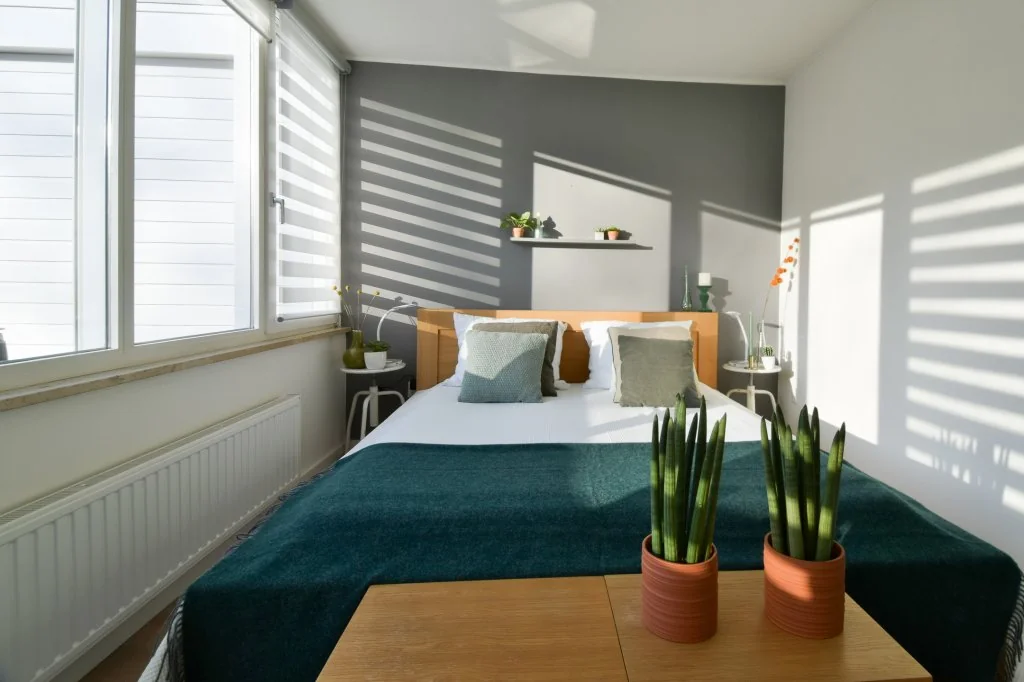 geblurde versie van de foto als achtergrond