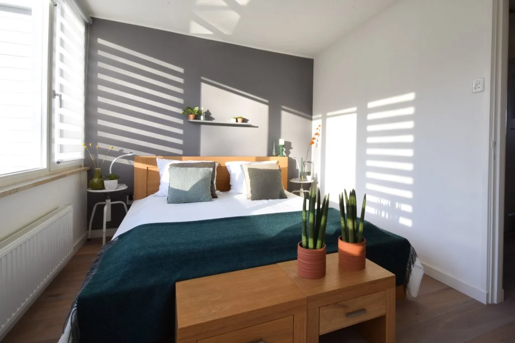 geblurde versie van de foto als achtergrond