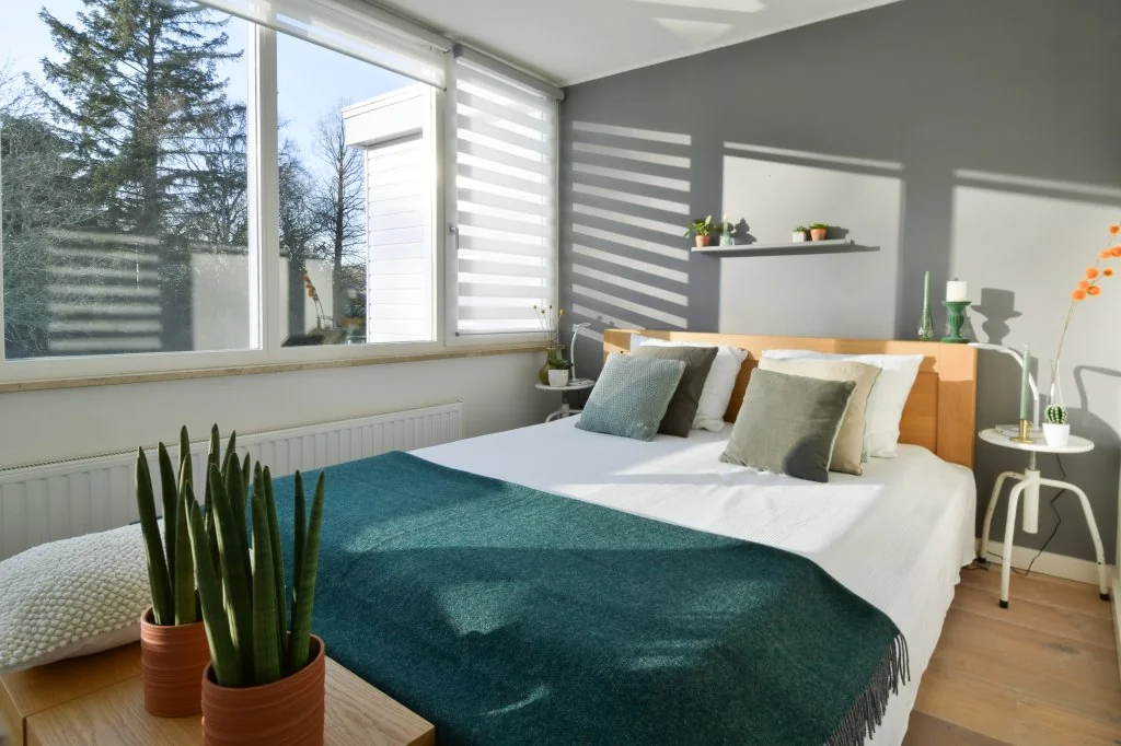 geblurde versie van de foto als achtergrond