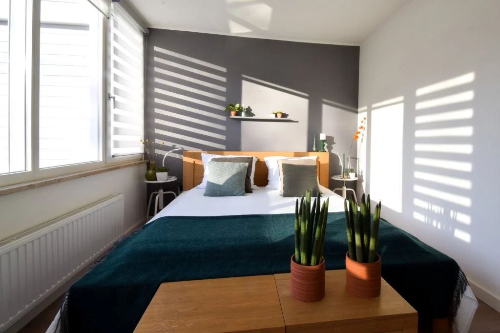 geblurde versie van de foto als achtergrond