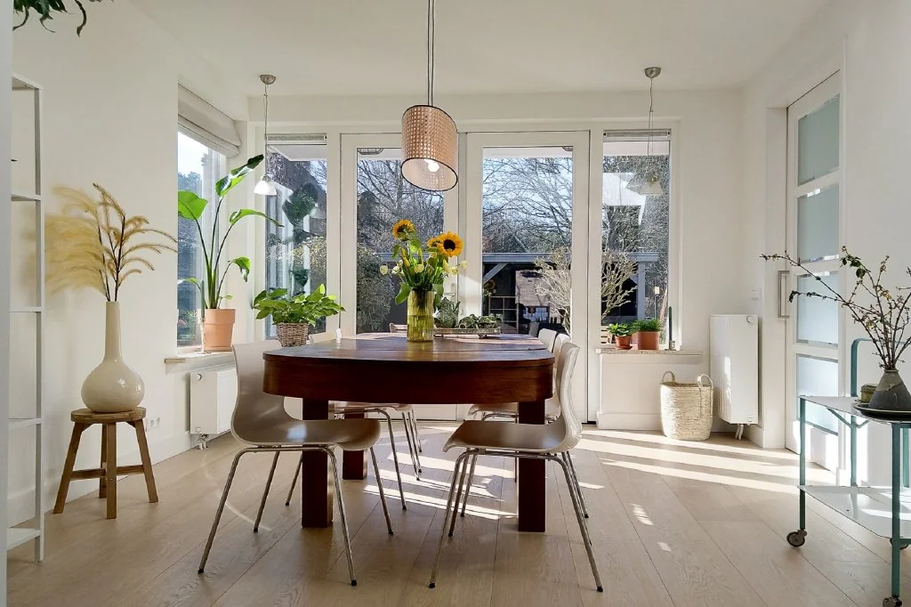 geblurde versie van de foto als achtergrond