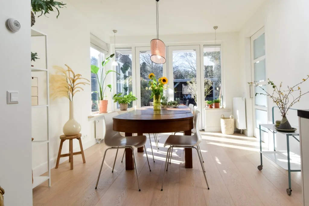 geblurde versie van de foto als achtergrond