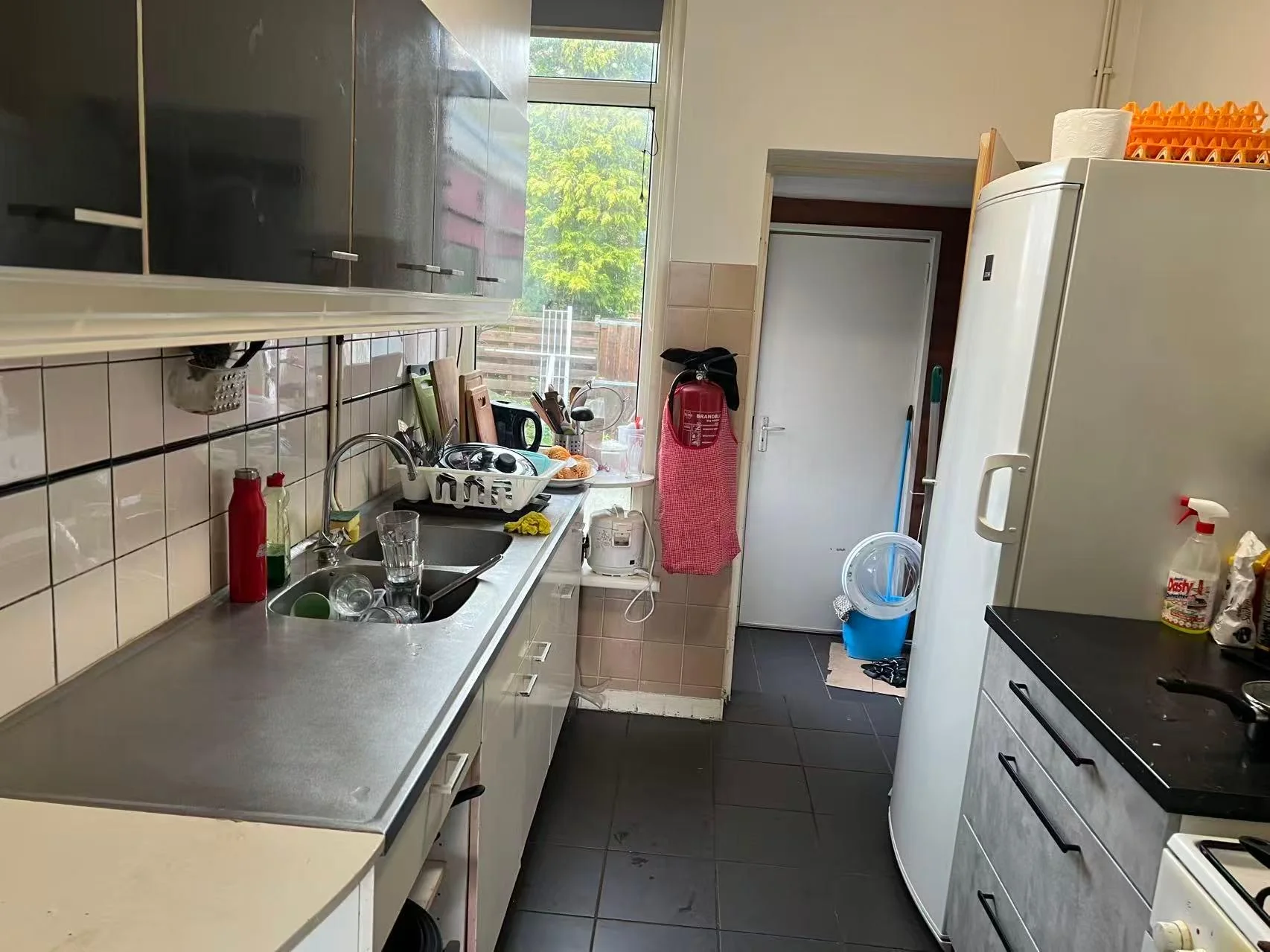 geblurde versie van de foto als achtergrond