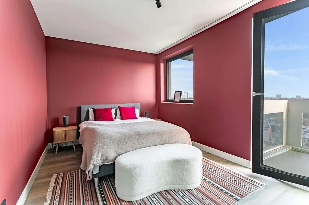 geblurde versie van de foto als achtergrond