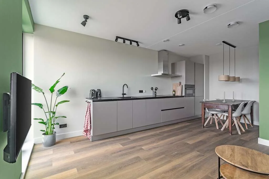 geblurde versie van de foto als achtergrond