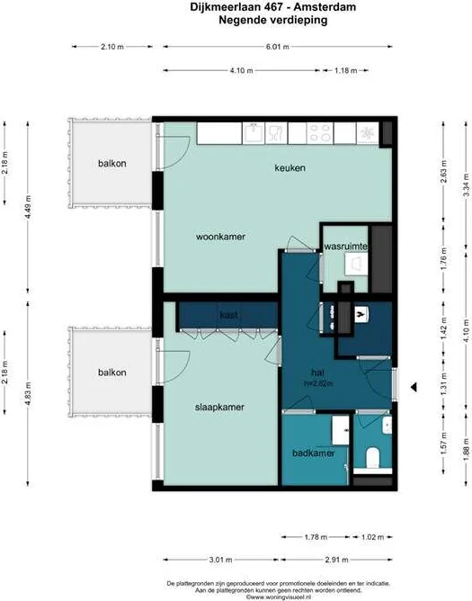 geblurde versie van de foto als achtergrond