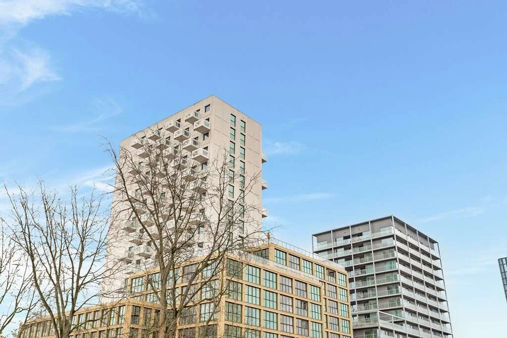 geblurde versie van de foto als achtergrond