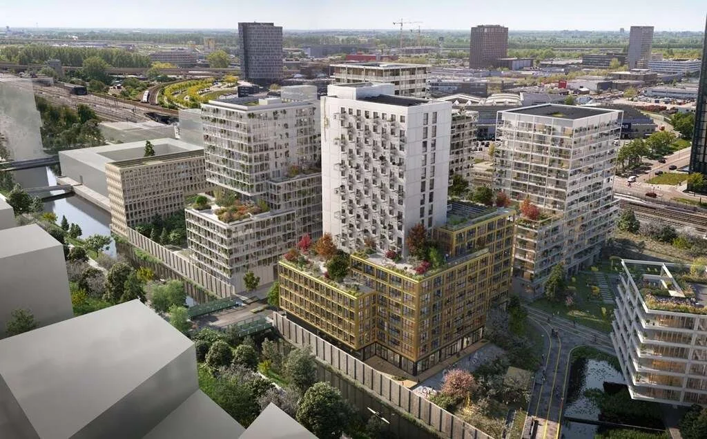 geblurde versie van de foto als achtergrond