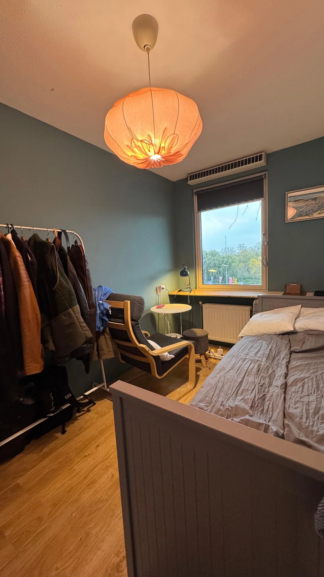 geblurde versie van de foto als achtergrond