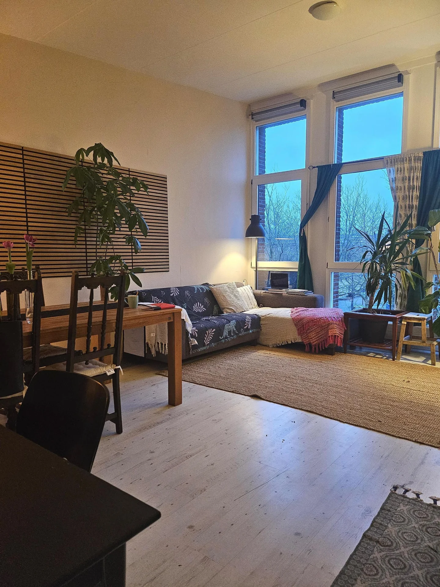 geblurde versie van de foto als achtergrond