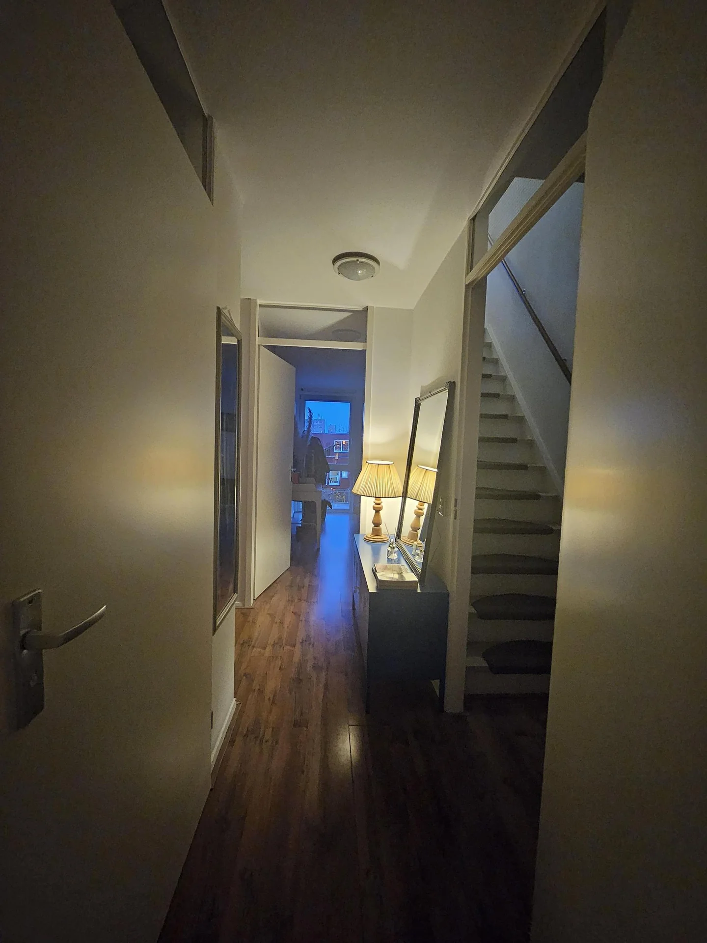 geblurde versie van de foto als achtergrond