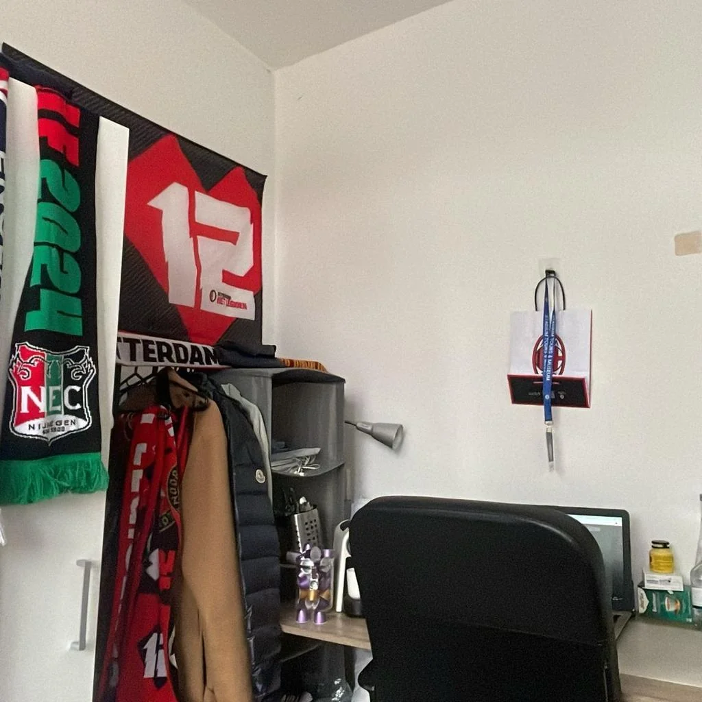 geblurde versie van de foto als achtergrond