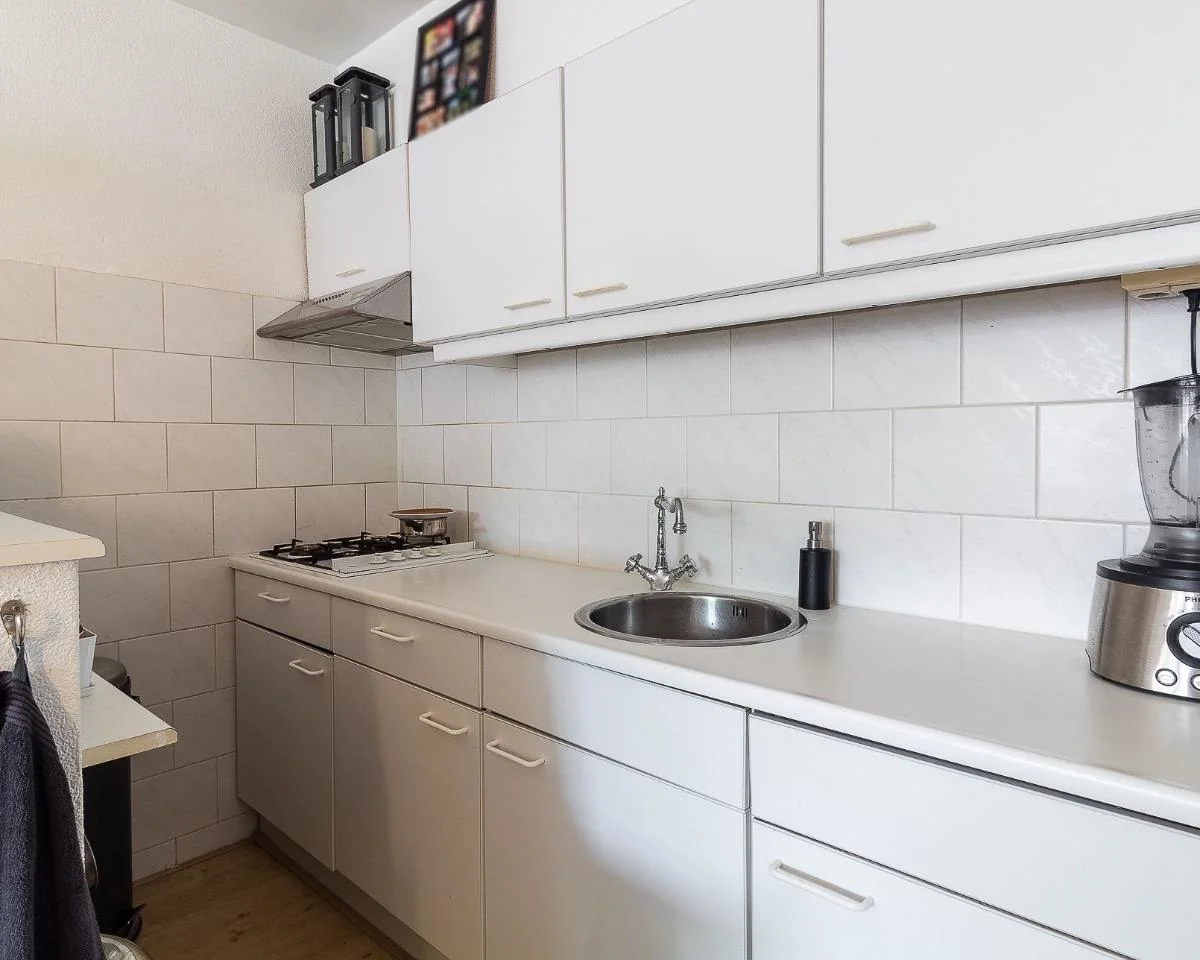 geblurde versie van de foto als achtergrond