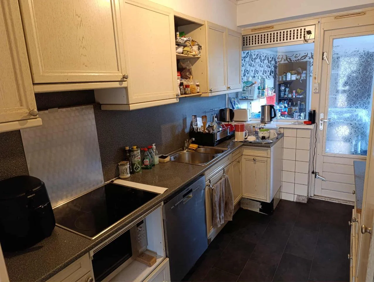 geblurde versie van de foto als achtergrond