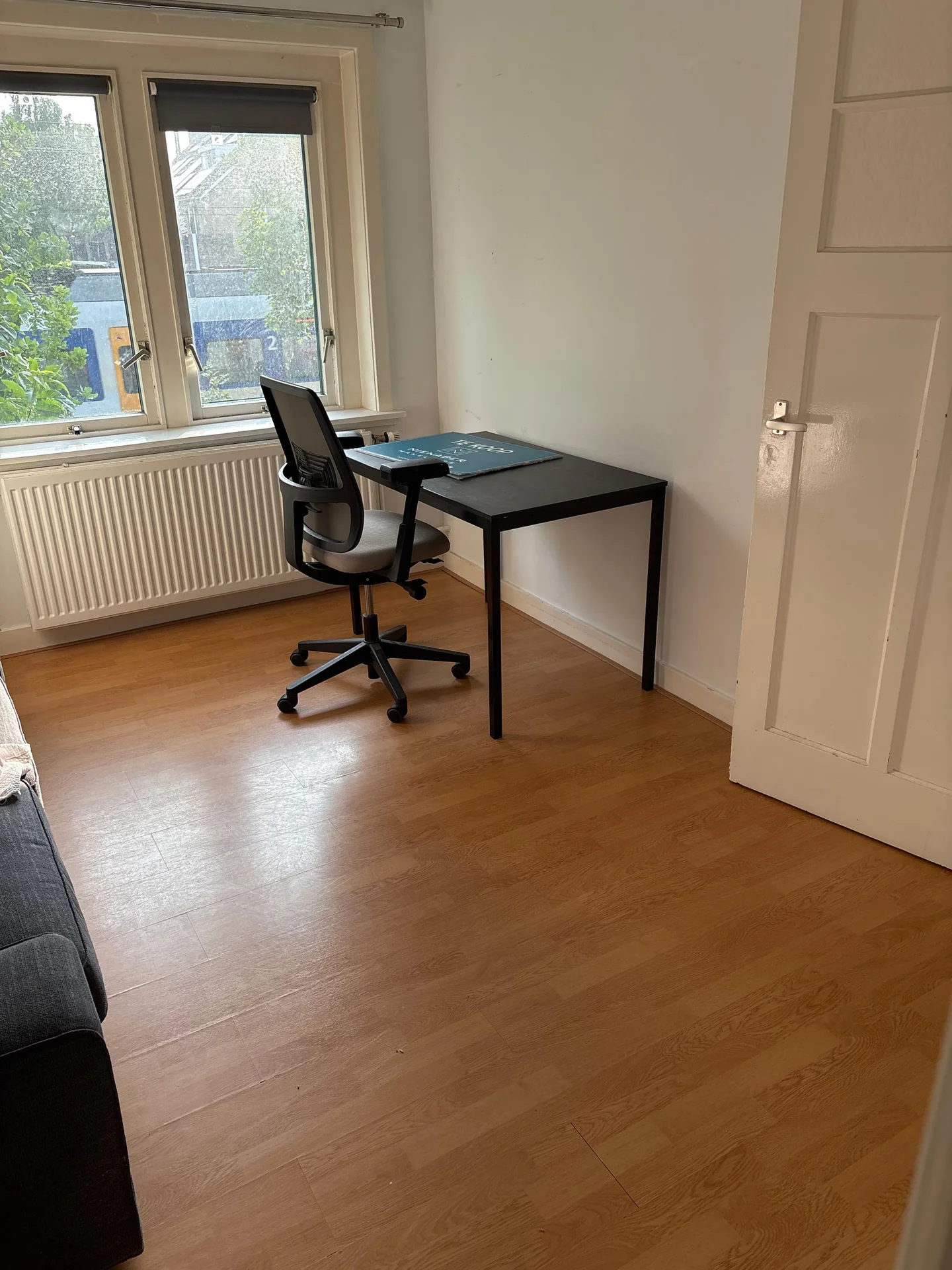 geblurde versie van de foto als achtergrond