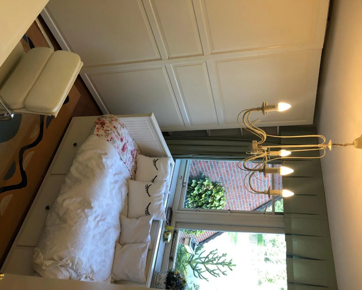 geblurde versie van de foto als achtergrond