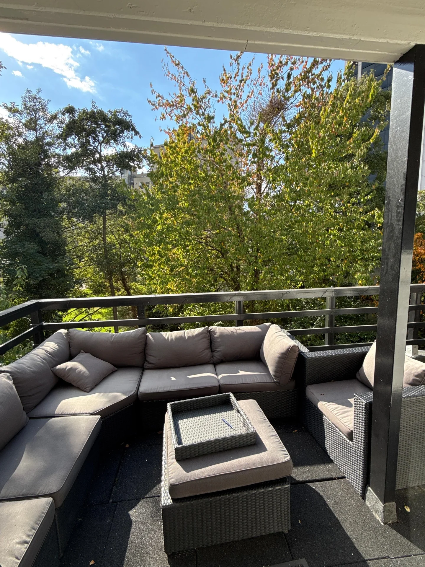 geblurde versie van de foto als achtergrond