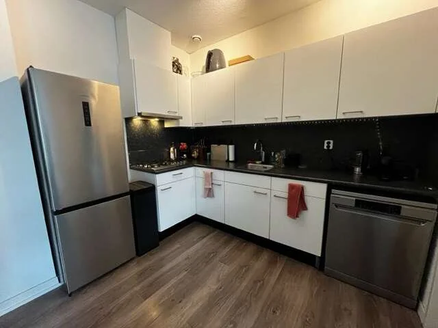 geblurde versie van de foto als achtergrond