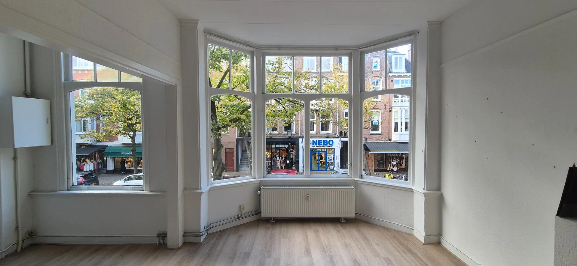 geblurde versie van de foto als achtergrond