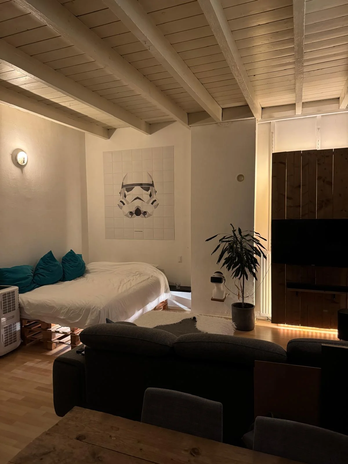 geblurde versie van de foto als achtergrond