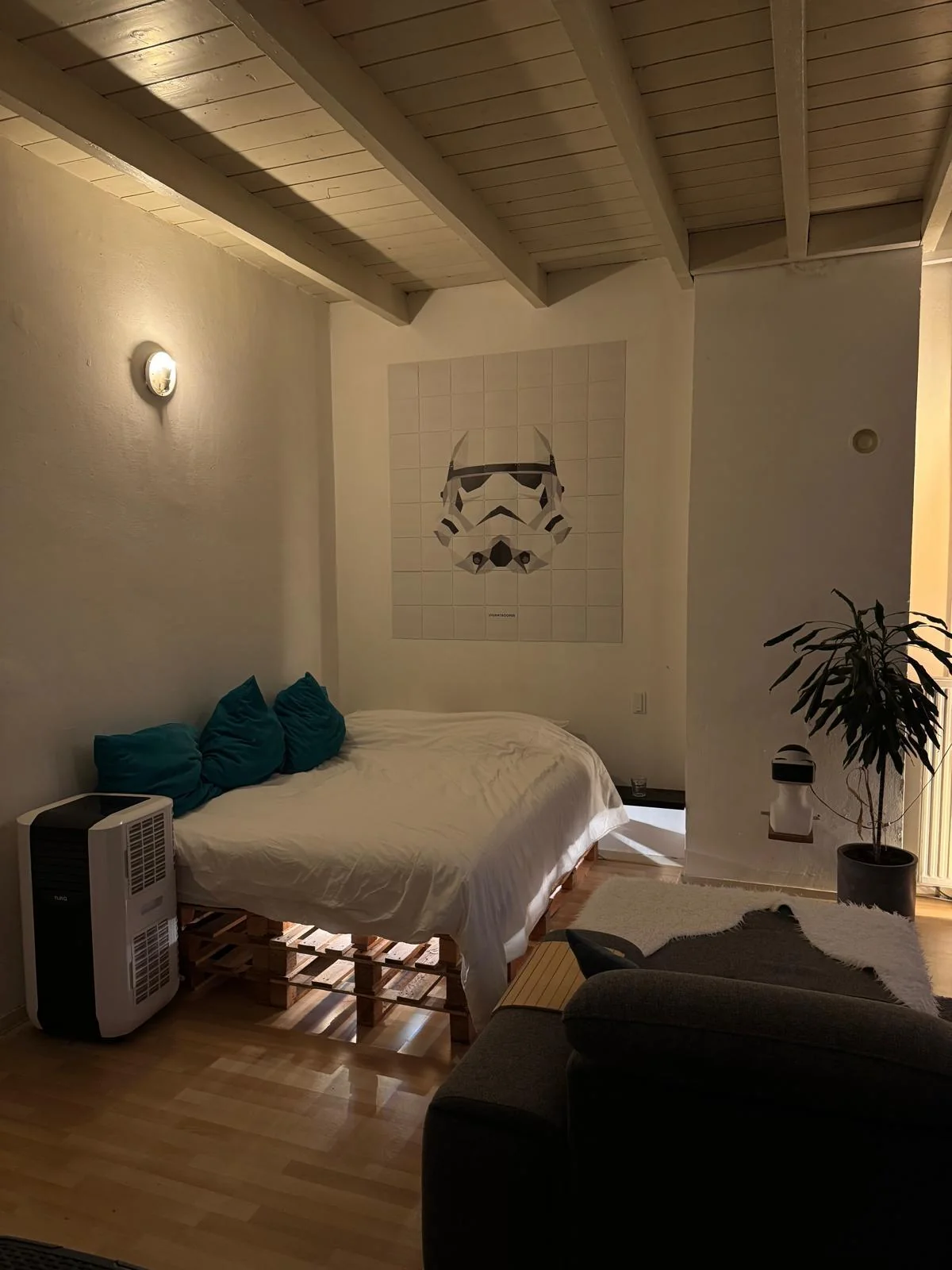 geblurde versie van de foto als achtergrond