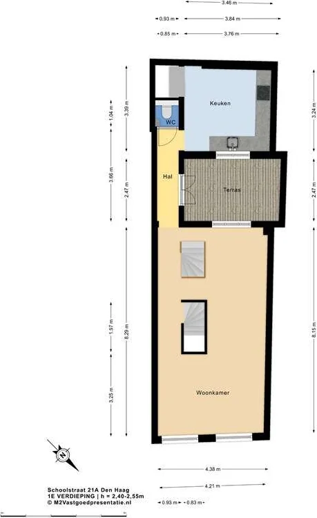 geblurde versie van de foto als achtergrond