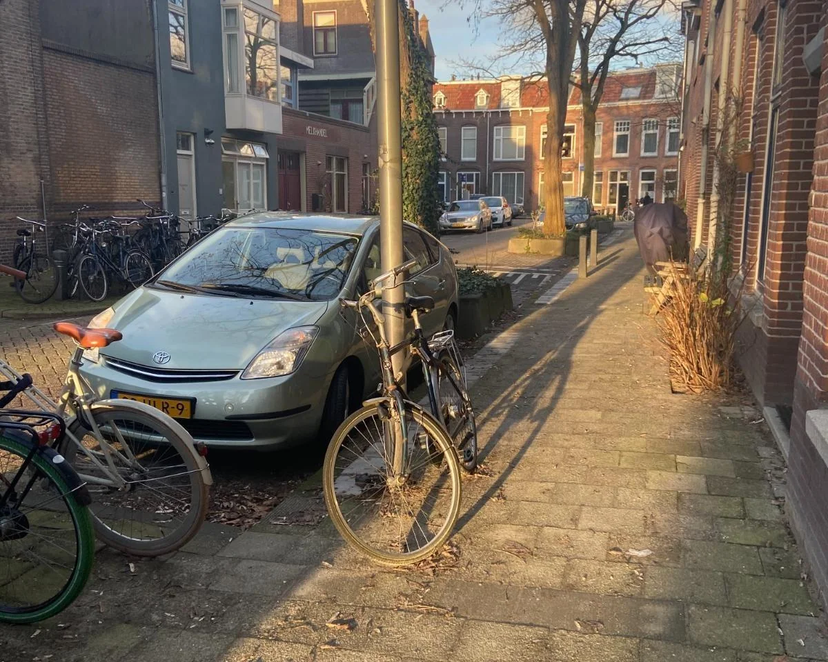 geblurde versie van de foto als achtergrond