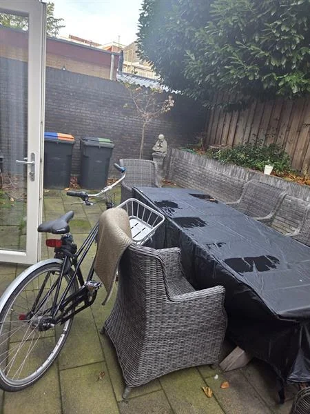 geblurde versie van de foto als achtergrond