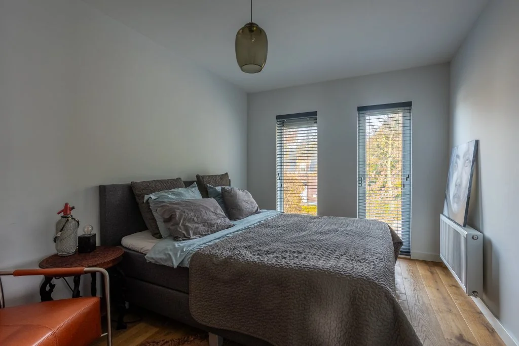 geblurde versie van de foto als achtergrond