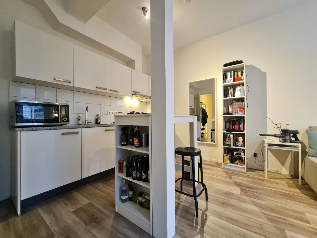 geblurde versie van de foto als achtergrond