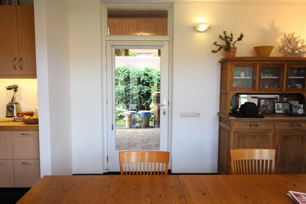 geblurde versie van de foto als achtergrond