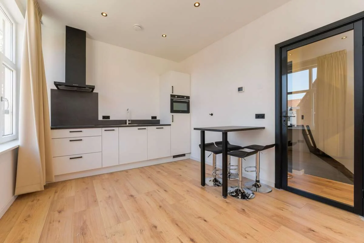 geblurde versie van de foto als achtergrond