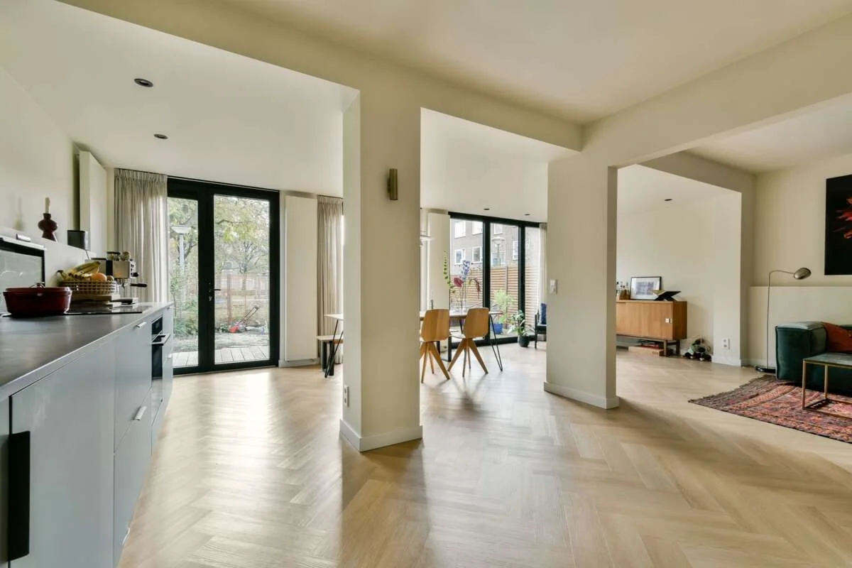 geblurde versie van de foto als achtergrond