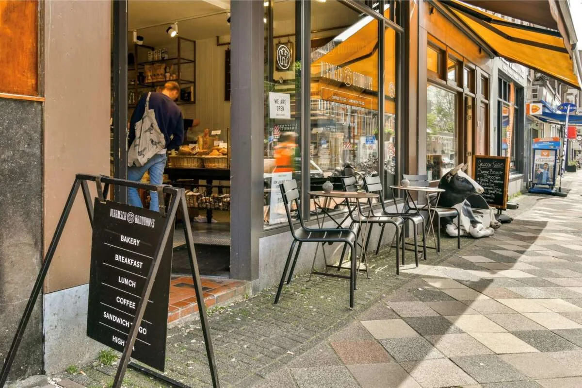 geblurde versie van de foto als achtergrond