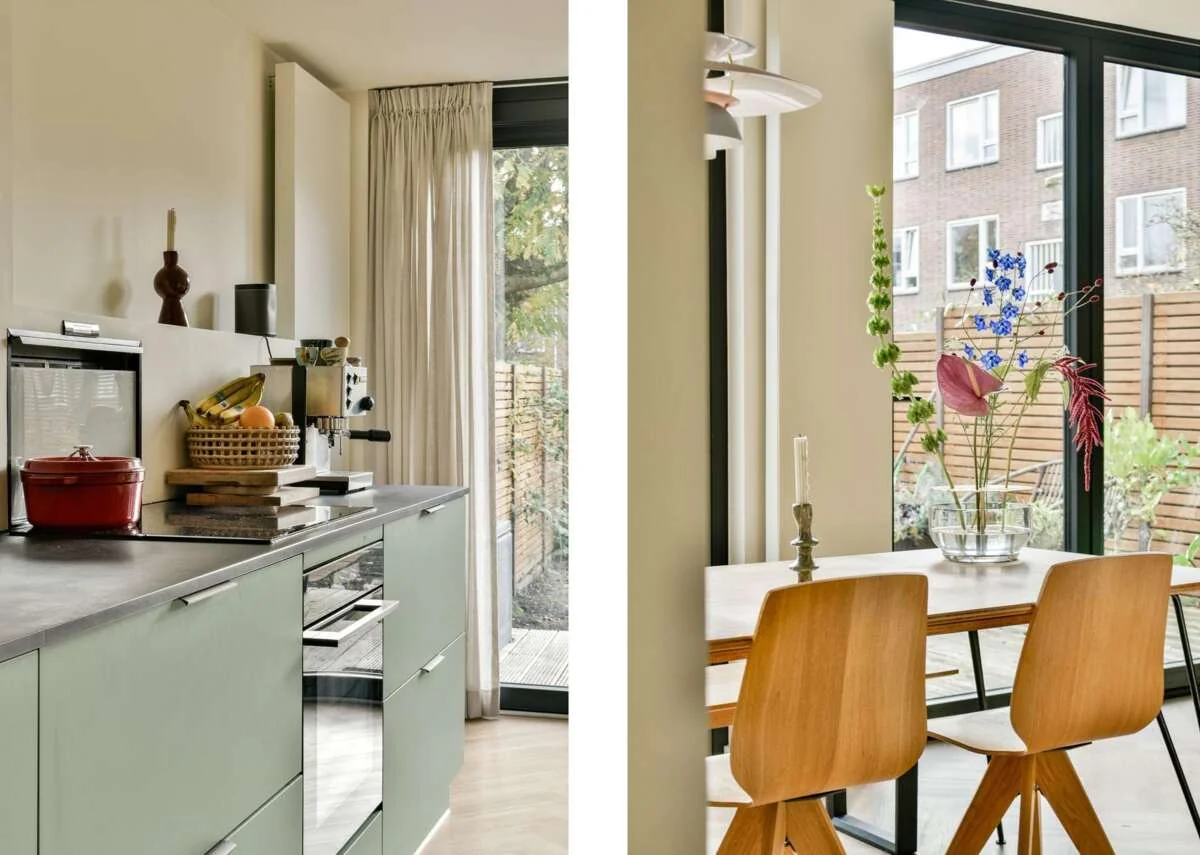 geblurde versie van de foto als achtergrond