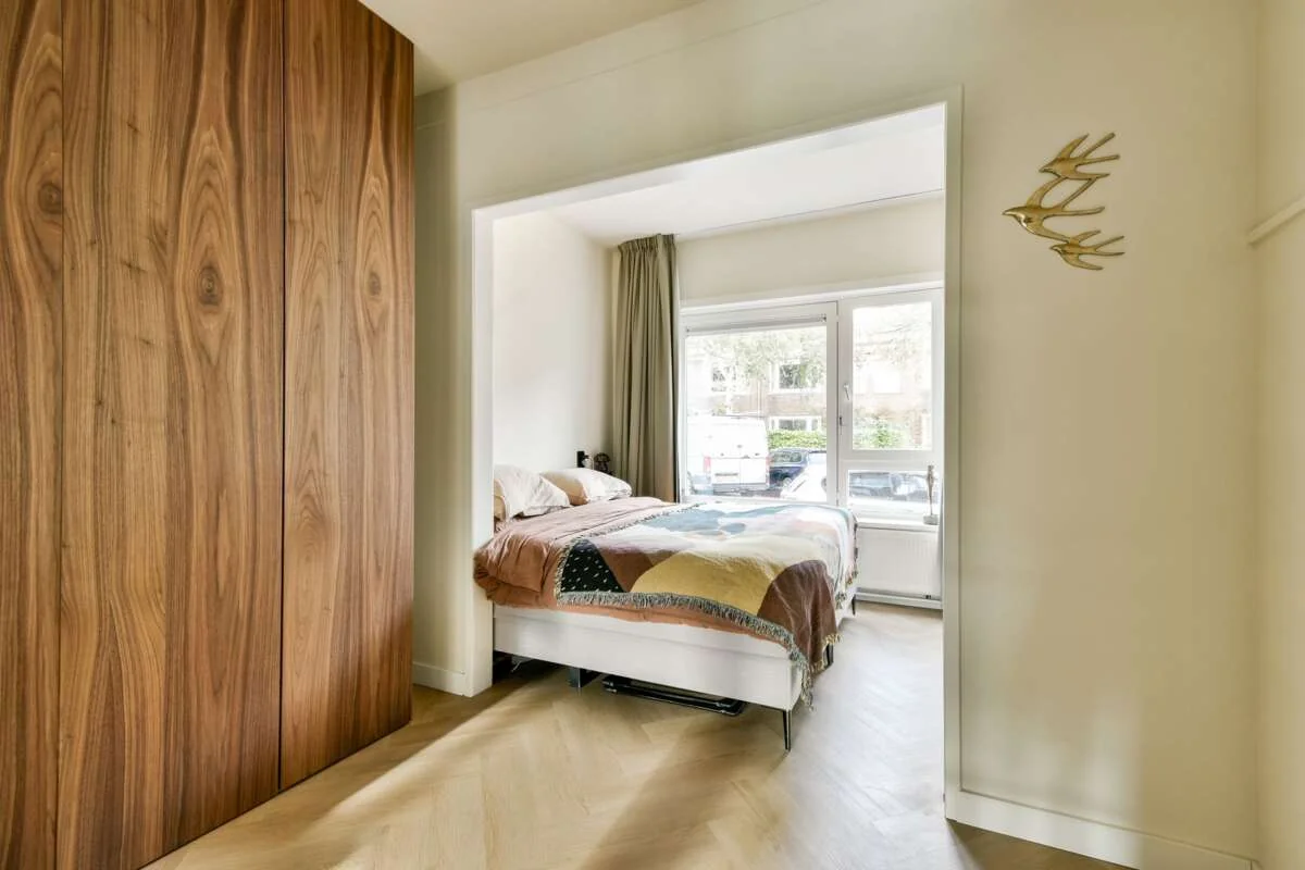 geblurde versie van de foto als achtergrond