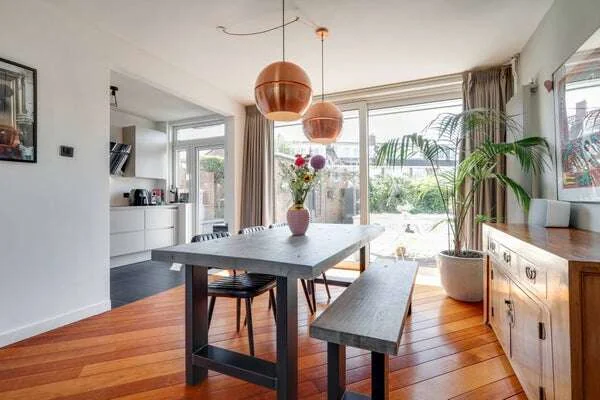 geblurde versie van de foto als achtergrond