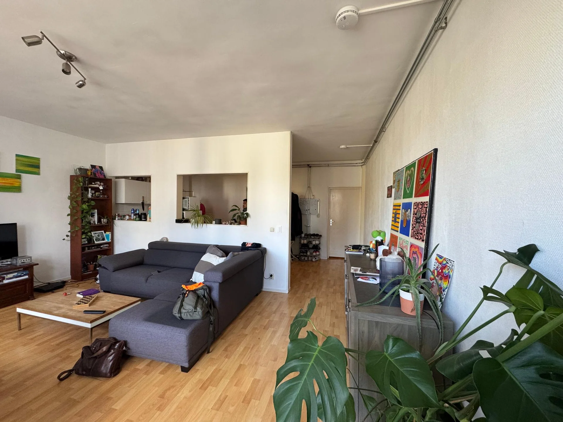 geblurde versie van de foto als achtergrond