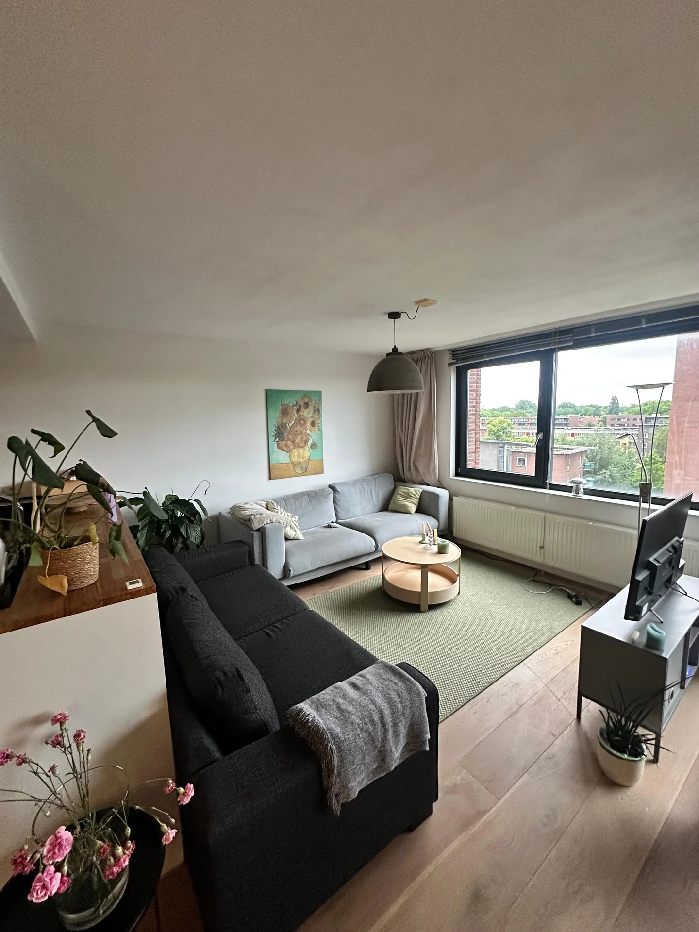 geblurde versie van de foto als achtergrond