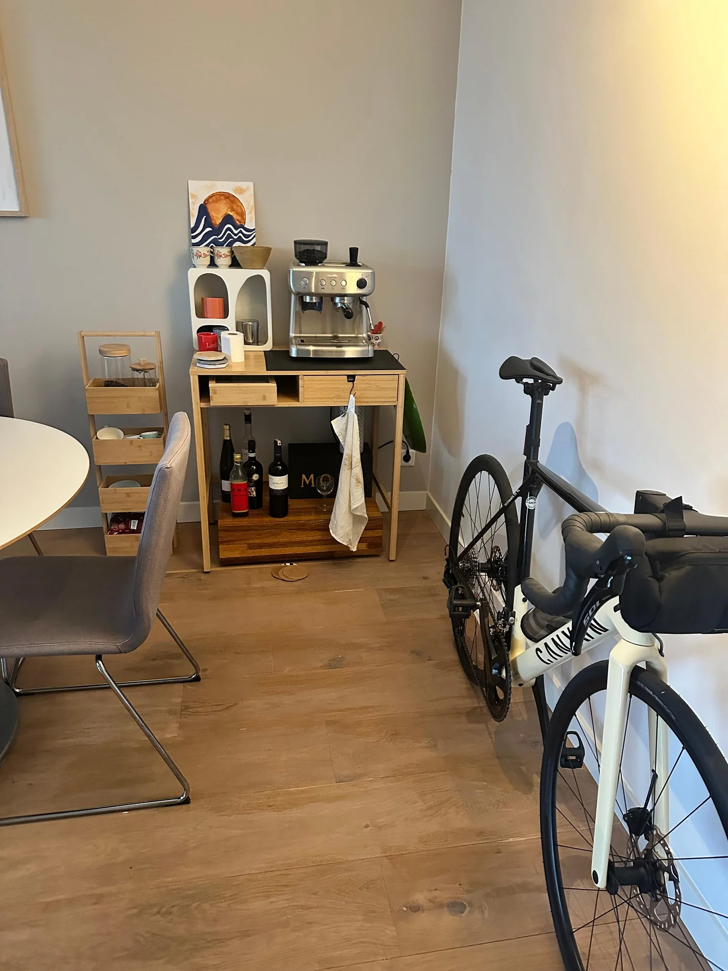 geblurde versie van de foto als achtergrond