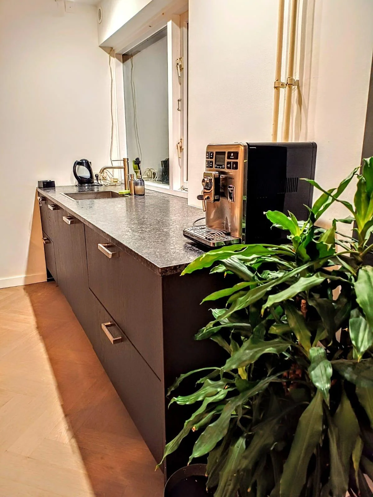 geblurde versie van de foto als achtergrond