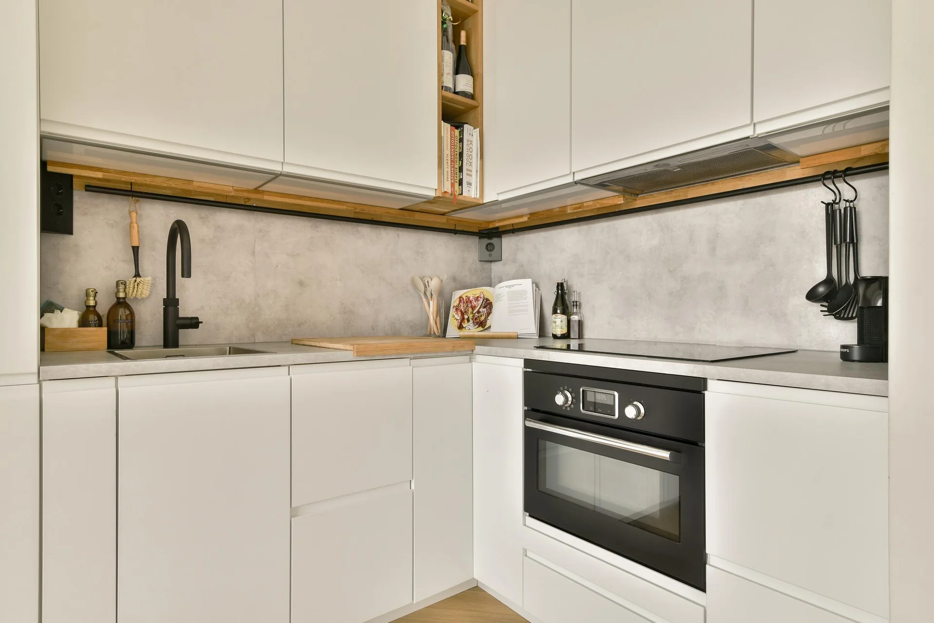 geblurde versie van de foto als achtergrond