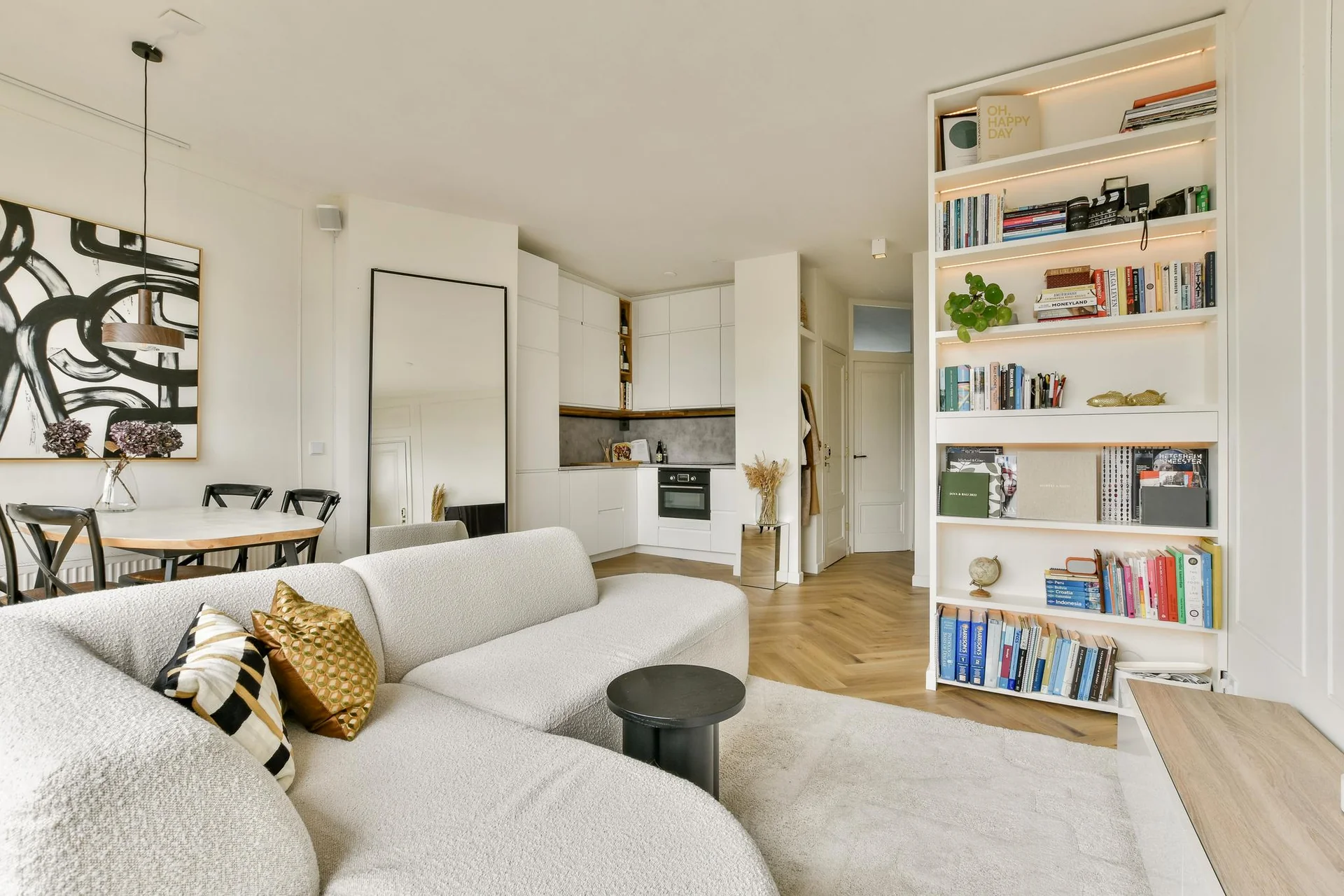 geblurde versie van de foto als achtergrond