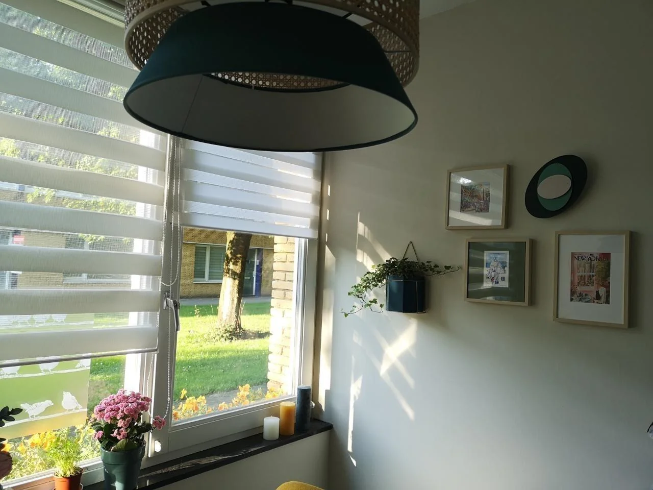 geblurde versie van de foto als achtergrond