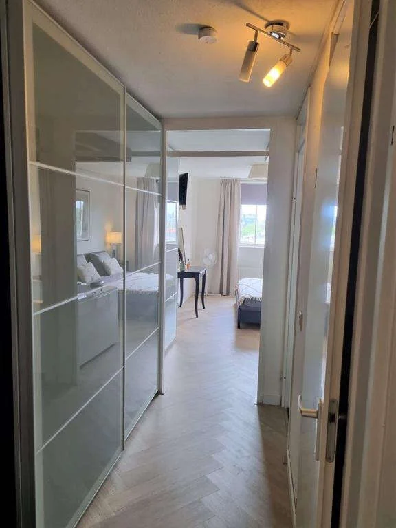 geblurde versie van de foto als achtergrond