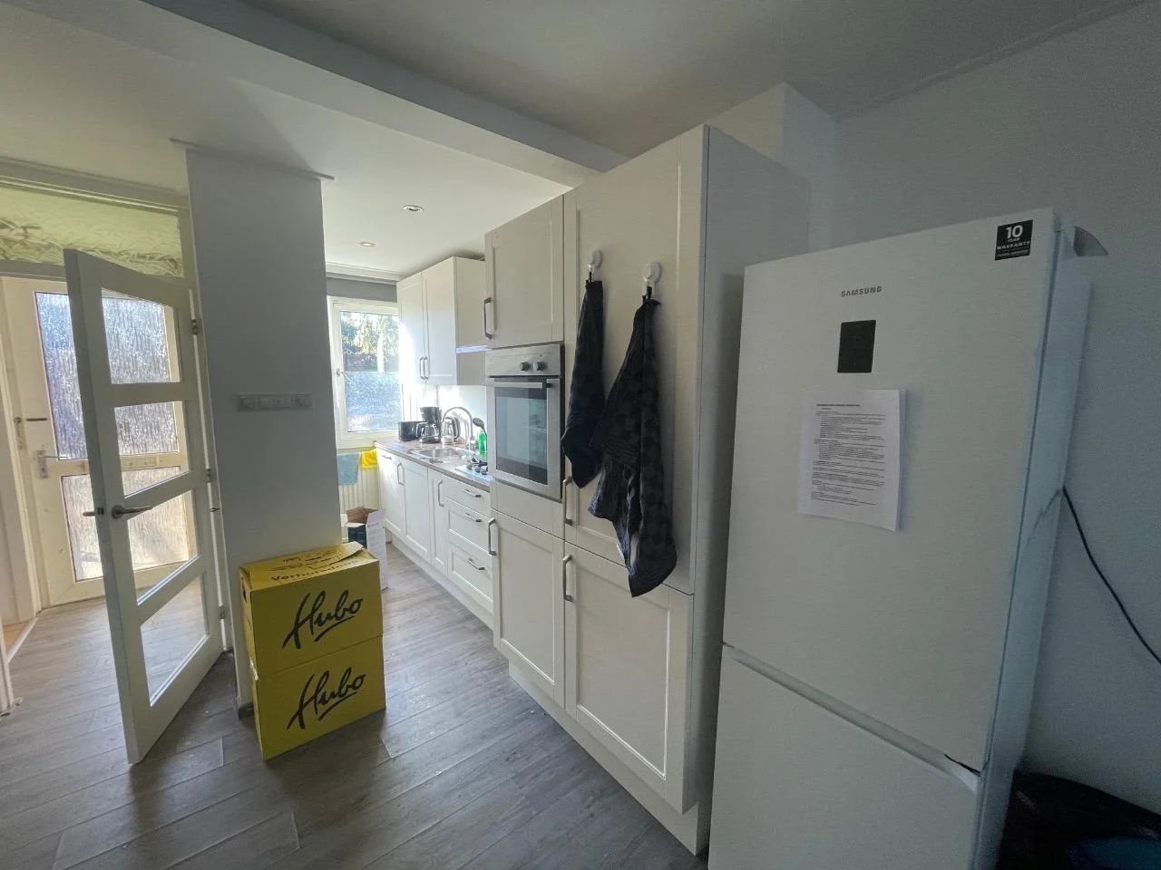 geblurde versie van de foto als achtergrond